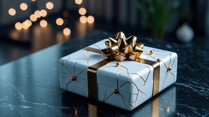 Personalized Elegant Gift Wrap with Custom Message - 3D Illustration for Special Occasions