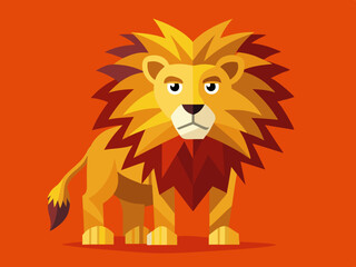 Wild Lion Head and Logo Icon. Vector Illustration