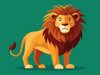 Wild Lion Head and Logo Icon. Vector Illustration