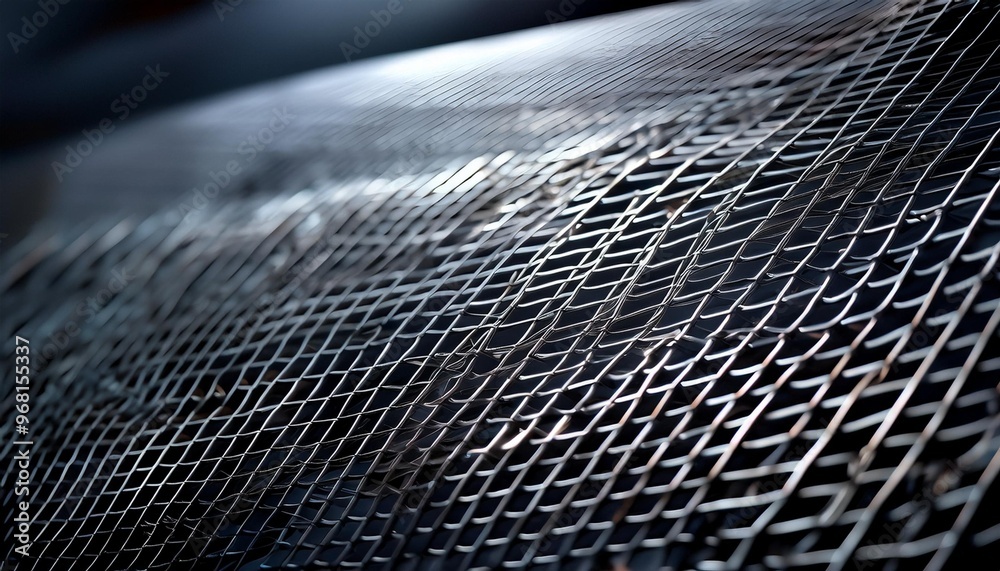 Wall mural close up view of a net