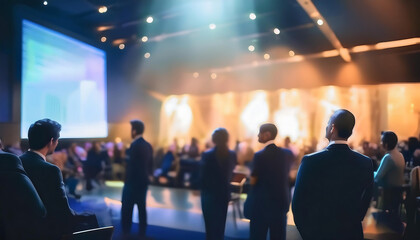 Naklejka premium people in a concert hall