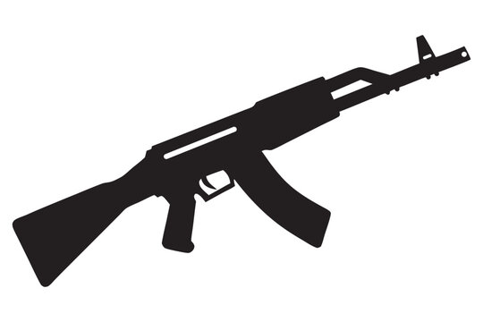 recommend clip art: How to Create an AK-47 Silhouette Vector Graphic