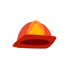 gear firefighter helmet cartoon. equipment rescue, durable shield, visor headgear gear firefighter helmet sign. isolated symbol vector illustration