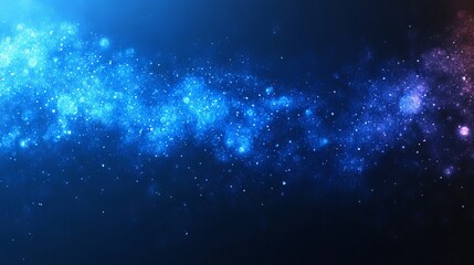 Obraz premium glowing particles on the blue background