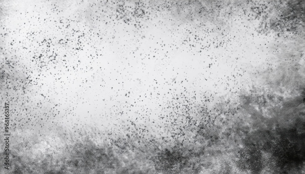 Poster Abstract Ethereal Fog. Soft Gradient of Misty Grayscale Textures with Subtle Splatter and Brushstroke Details Blending into a Dreamlike, Light-Infused Cloudscape
