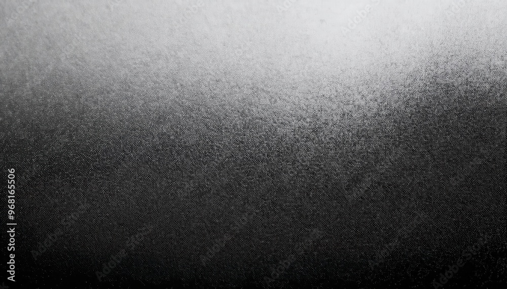 Poster abstract metallic texture. gradient of black and silver with fine grain pattern, reflecting soft lig