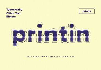 Digital Typography Glitch Text Effects