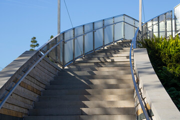 Obraz premium modern outdoor staircase leading upward