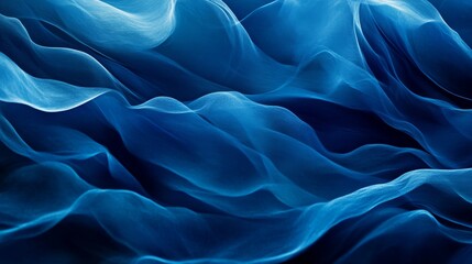 Obraz premium Abstract flowing blue texture resembling ocean waves