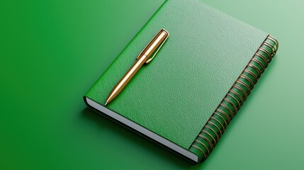 Elegant Personalized Notebook with Engraved Cover, Perfect Gift in Gift-Ready Presentation, Stunning 3D Rendering for Stationery Mockup
