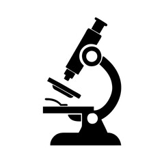 Microscope Silhouette Icon - SVG, PNG Clipart on Transparent Background | Vector Illustration