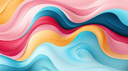 Abstract colorful waves