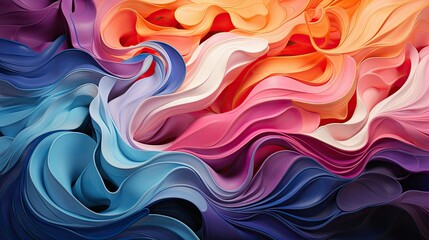 Abstract colorful wave pattern