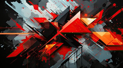 Abstract art with bold colors