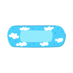 healing kid plaster cartoon. wound injury, comfort safety, firstaid medical healing kid plaster sign. isolated symbol vector illustration