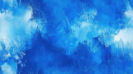 Obraz premium Abstract blue paint background featuring mixed media artwork on paper Blue banner design