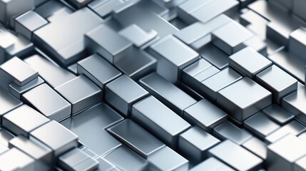 A striking 3D illustration features a brick layout with color processing that complements the prominent silver hue