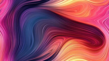 Abstract background featuring lines with color transitions and curves