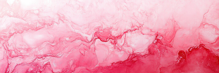 Fototapeta premium Pink marbleized background with copy space