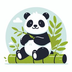 panda and bamboo © Beenish