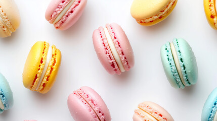Fototapeta premium macaroons background