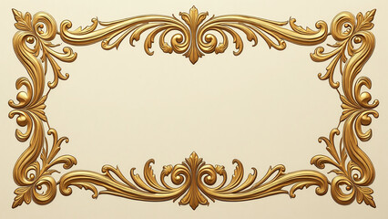 Ornate Decorative Frame with Intricate Details