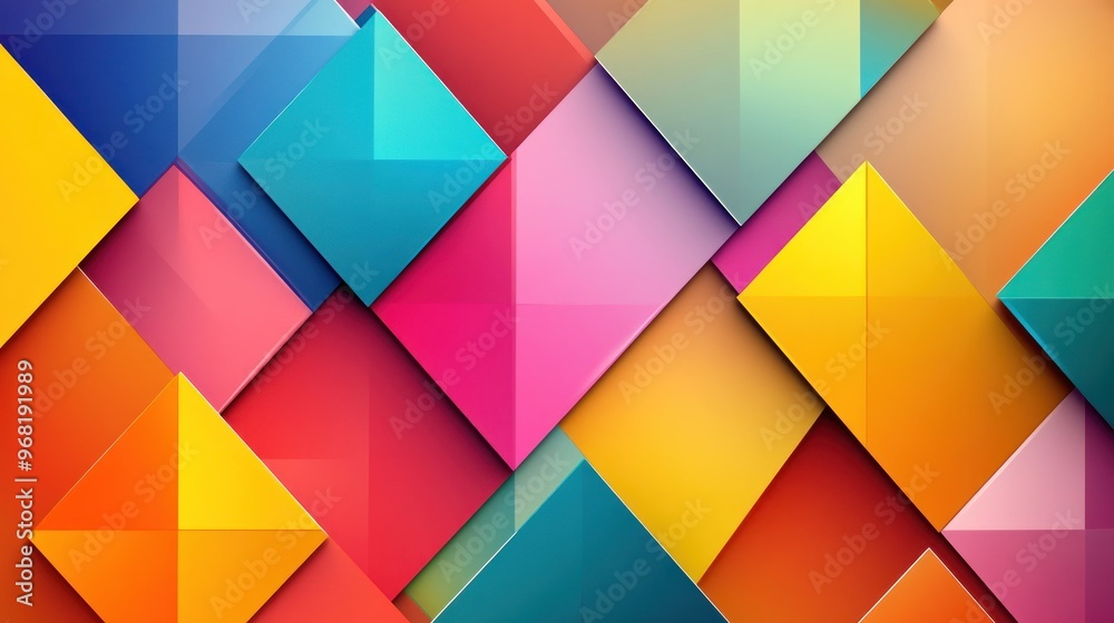 Wall mural Abstract Colorful Geometric Pattern