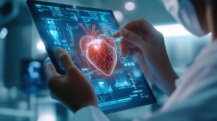 person typing on a virtual screen