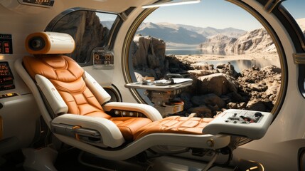 Engineers design ergonomic spacecraft interiors for enhanced astronaut comfort and efficiency