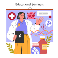 Childhood Cancer Awareness Month. Flat Vector Illustration