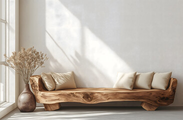 Sunlit Minimalist Living Room

