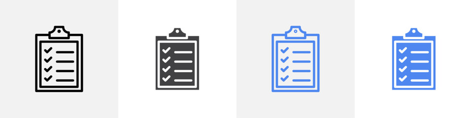 answer sheet icon vector set use for web ui or app