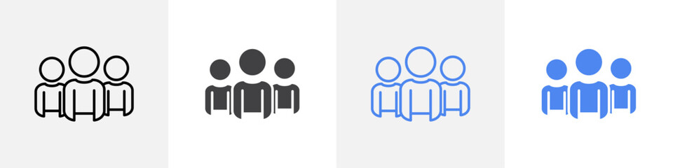 group icon vector set use for web ui or app