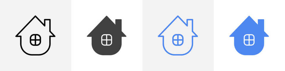 home icon vector set use for web ui or app