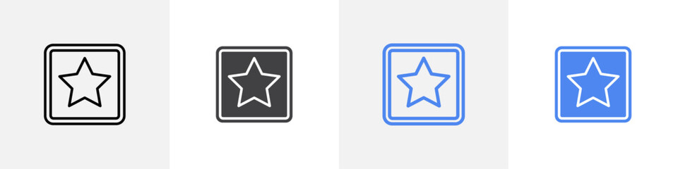 rating star icon vector set use for web ui or app