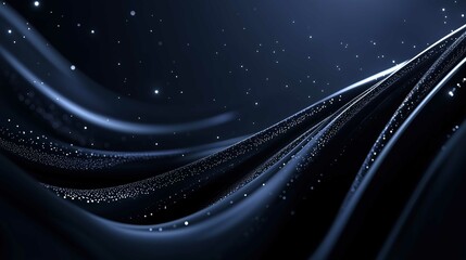 Dark navy curved background, abstract and modern