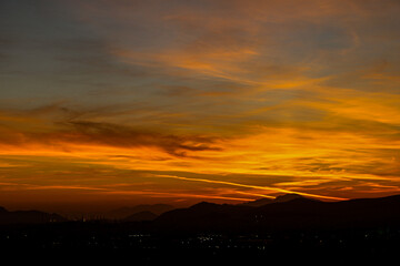 Zachód słońca, Ateny 