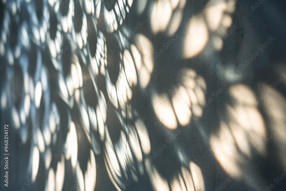 Leinwandbilder an artistic composition showing an abstract interplay of light and shadow on a white textured backgr