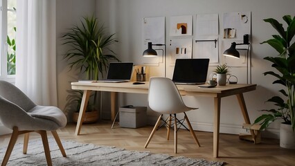 A calm and relaxing workspace for self employed and entrepreneurs