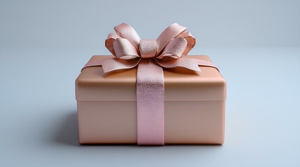 golden isolated box gift, elegant for Christmas, anniversary or birthday