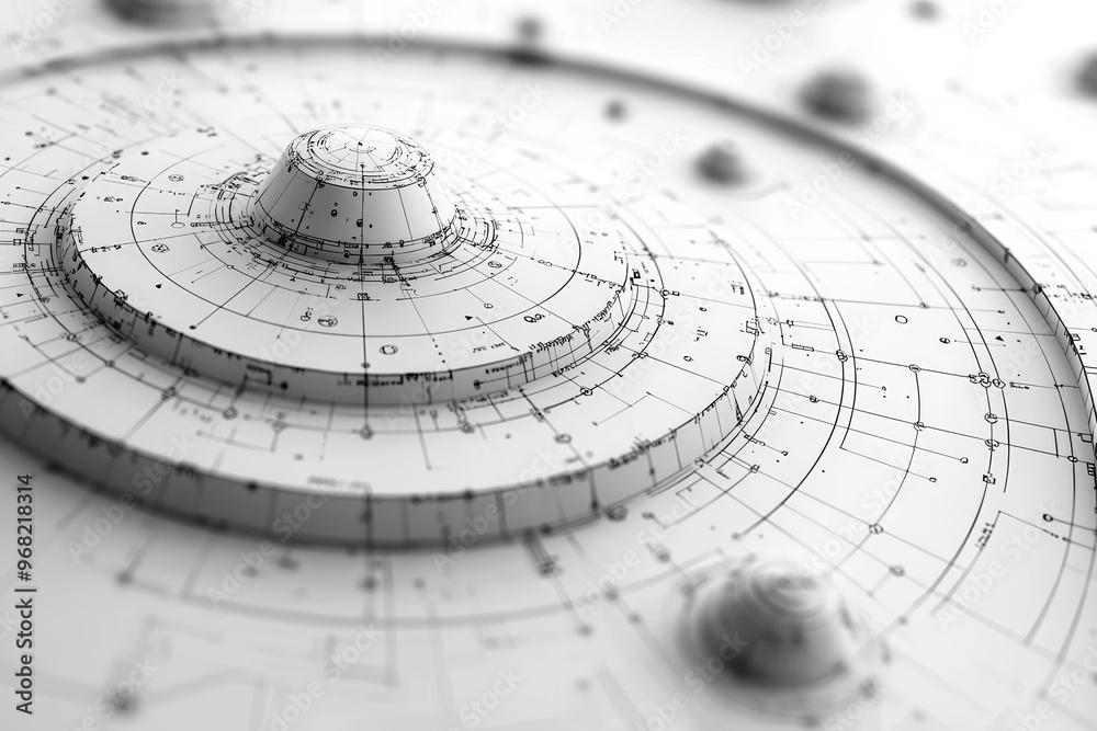 Poster a set of coordinate planes with intersecting lines forming various geometric angles and shapes, illu
