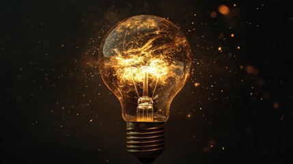 Illuminated Light Bulb