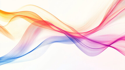 Naklejka premium A simple background with colorful lines that move and change.