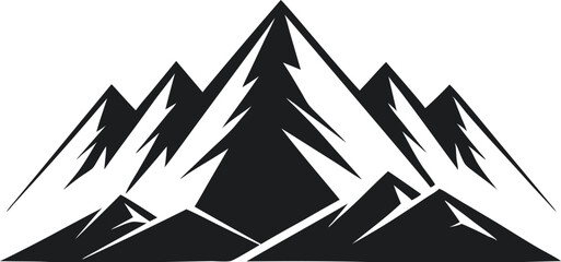 set of mountains collection of grapes vector illustration, silhouette, logo icon and line art Bundle files 