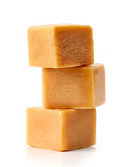 stack of caramel candies