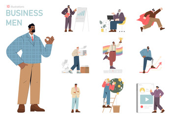 businessman. Flat Vector Illustration