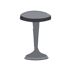 minimalist metal table cartoon. decor home, office workspace, dining kitchen minimalist metal table sign. isolated symbol vector illustration