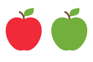 Apple fruit icon simple design