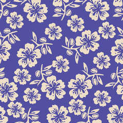 Textile and digital seamless floral vector design