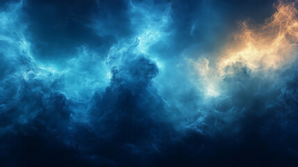 Fototapeta premium Vibrant Blue Green White Grainy Color Gradient Background